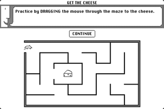 Illustration for article titled Here's How a 1984 Macintosh Tutorial Taught People to Use a Mouse